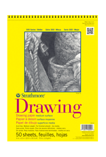 Strathmore Strathmore Medium Drawing Spiral Paper Pad 9"X12"-50 Sheets