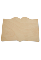 WOOD SHAPE: OPEN BOOK 10”x6.5"