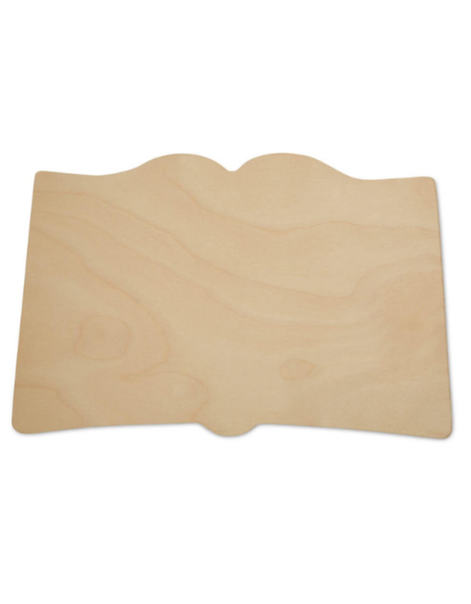 WOOD SHAPE: OPEN BOOK 10”x6.5"