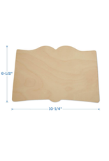 WOOD SHAPE: OPEN BOOK 10”x6.5"