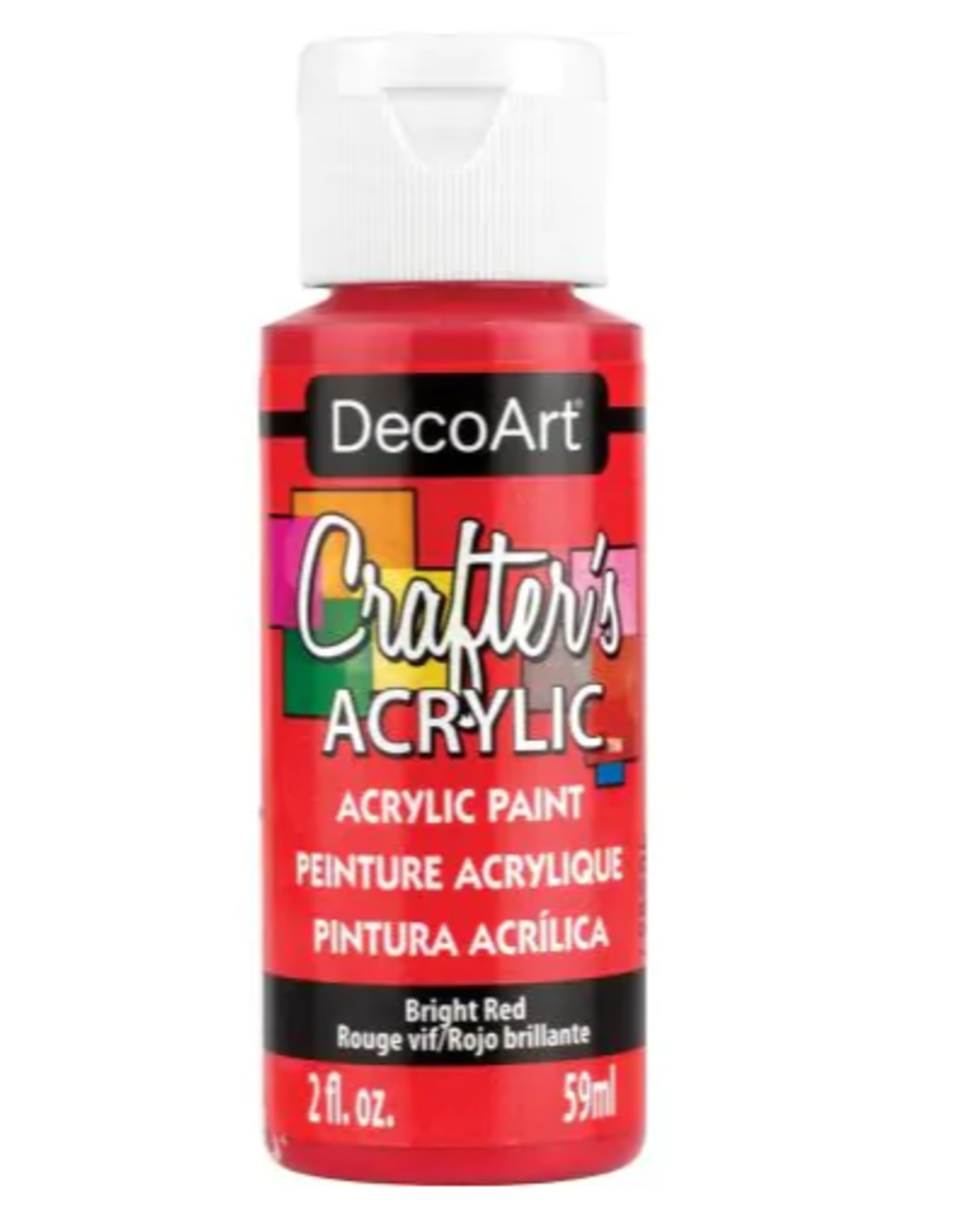 ACRYLIC PAINT: BRIGHT RED 2OZ