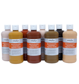 WASHABLE TEMPERA PAINT: TAN 16 OZ