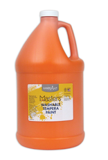 WASHABLE TEMPERA PAINT GALLON-ORANGE