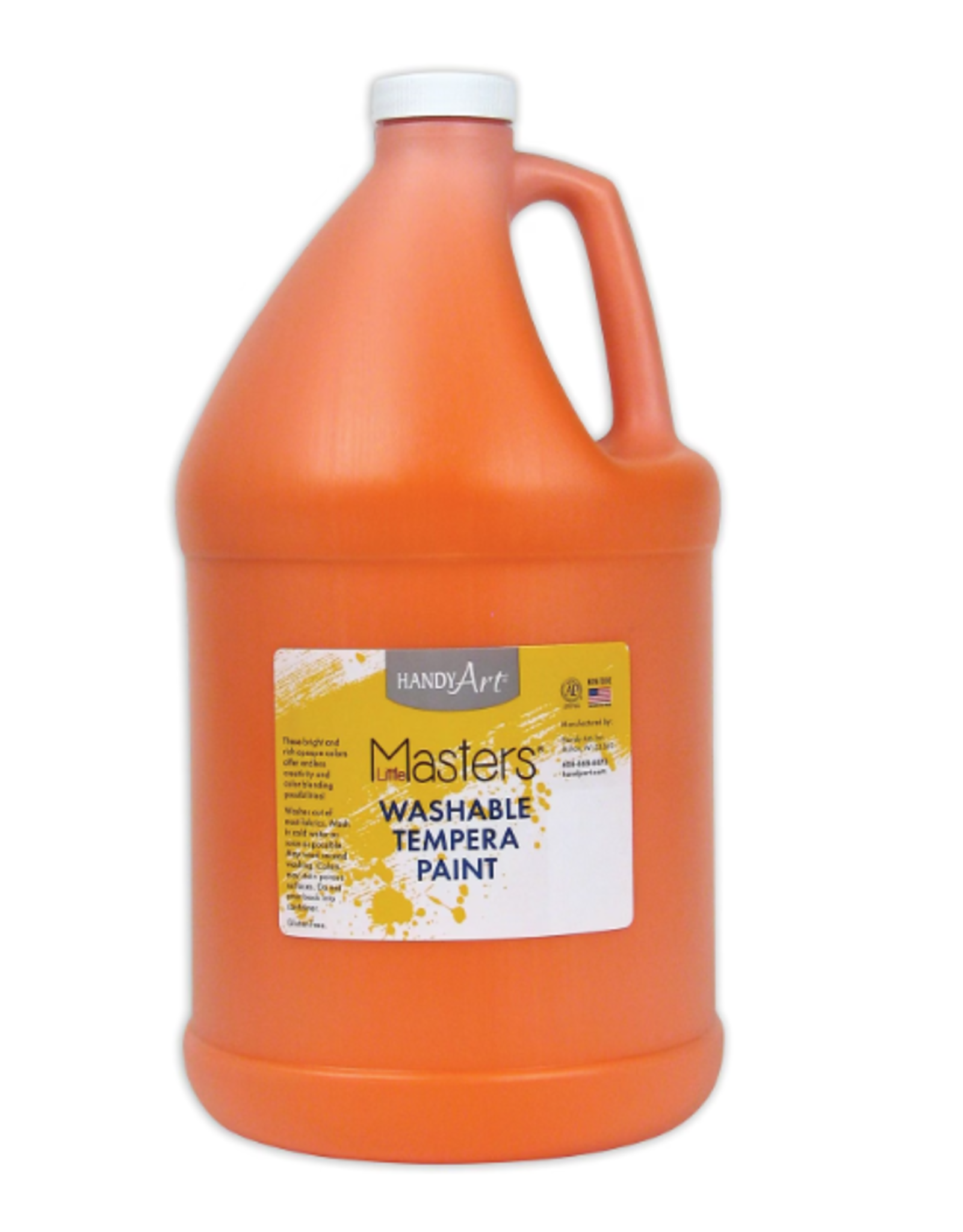 WASHABLE TEMPERA PAINT GALLON-ORANGE
