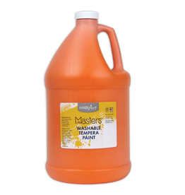 WASHABLE TEMPERA PAINT GALLON-ORANGE