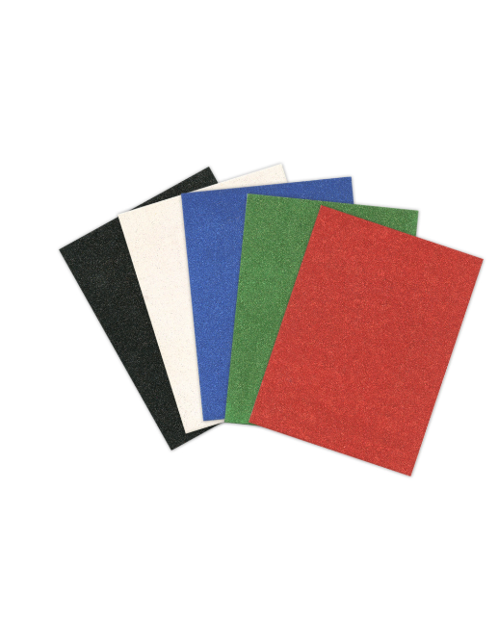 GLITTER FOAM SHEET 9X12 BASIC COLORS
