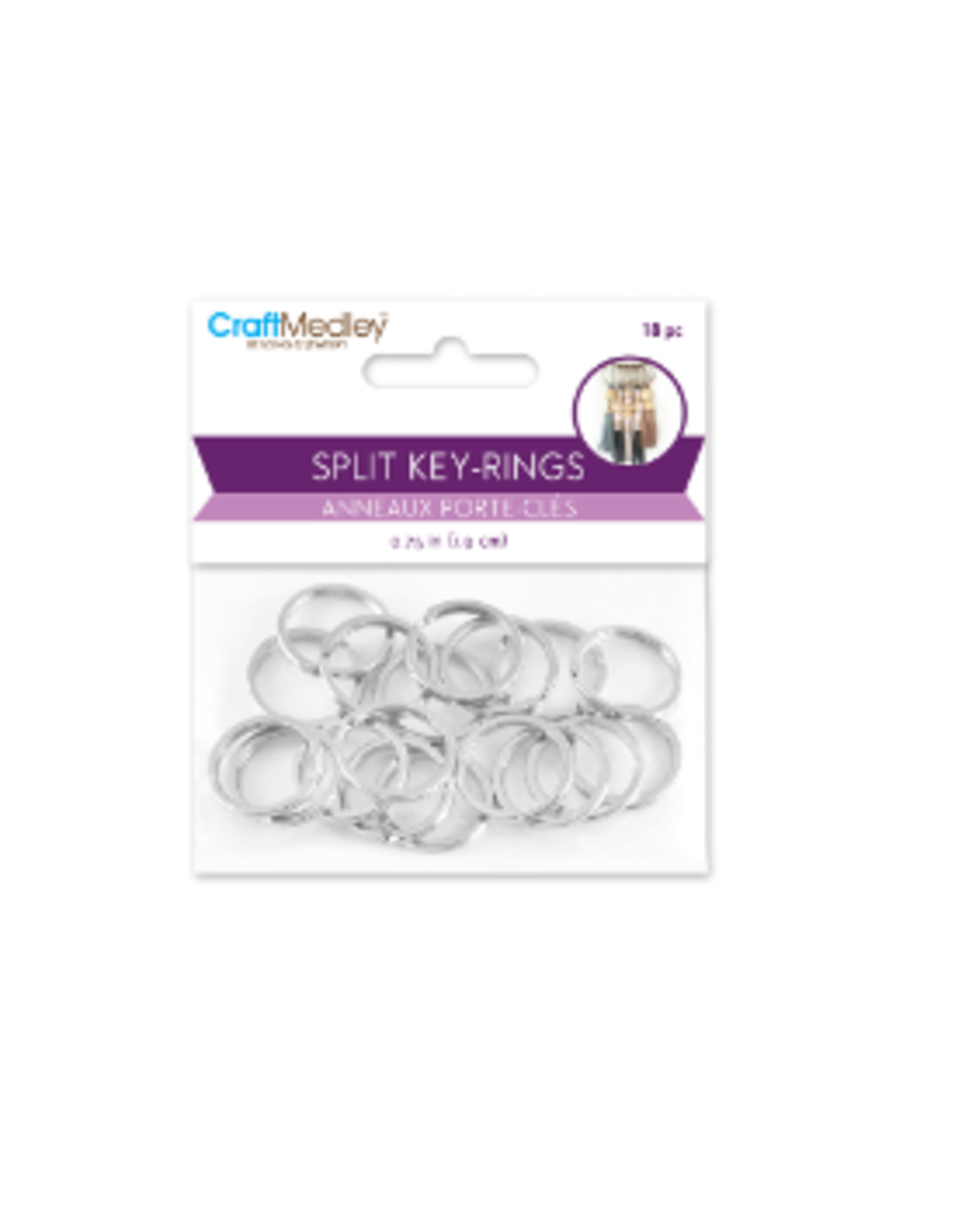 3/4" SPLIT KEY RING 18PC