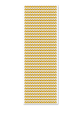 RHINESTONE STICKER: 6MM GOLD 504 PACK