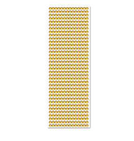 RHINESTONE STICKER: 6MM GOLD 504 PACK
