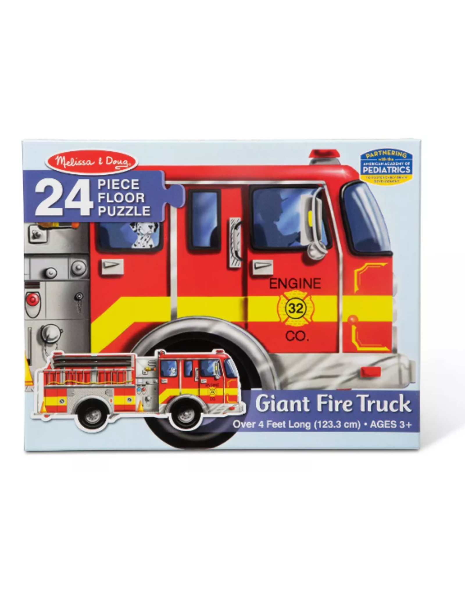Melissa & Doug FLOOR PUZZLE: GIANT FIRE TRUCK 24PC