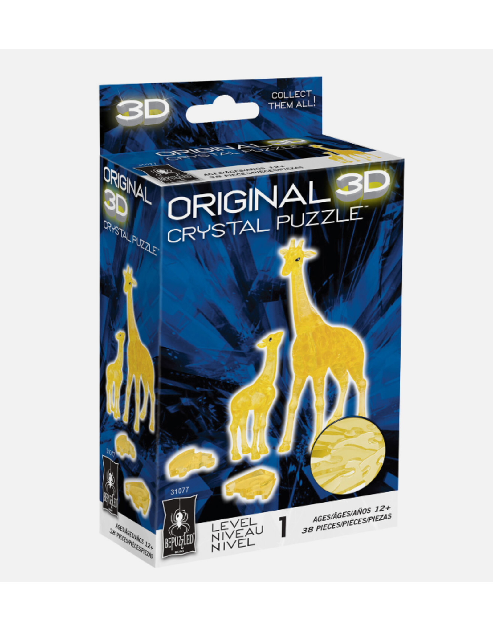 3D CRYSTAL PUZZLE:  GIRAFFE WITH BABY LVL 1