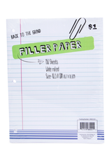 NORCOM FILLER PAPER - 10.5"x8" -  Wide Ruled - 150 sheets