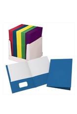 2 POCKET PAPER FOLDER OXFORD ASSORTED COLORS