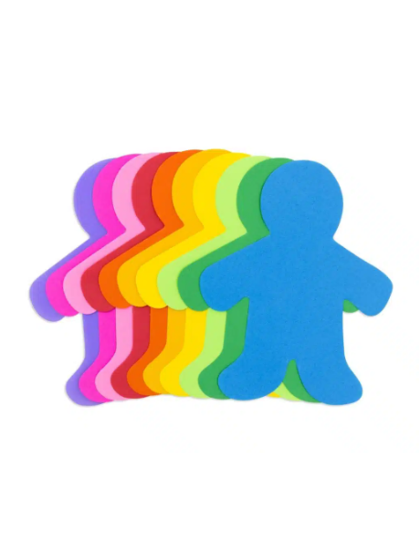 HYGLOSS CUT-OUTS: COLORFUL PERSON  2" 100 PACK