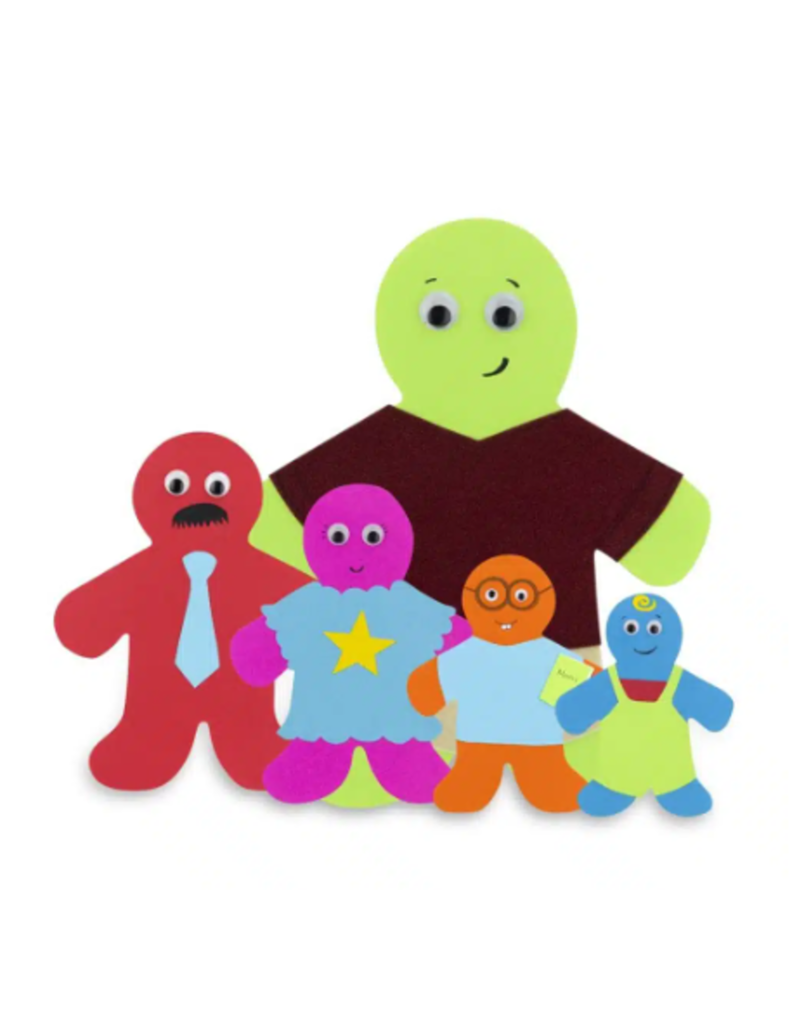 HYGLOSS CUT OUTS COLORFUL PEOPLE 2" 100 PACK