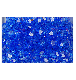 FACETED BEADS: 8MM DARK SAPPHIRE BLUE 900 PACK