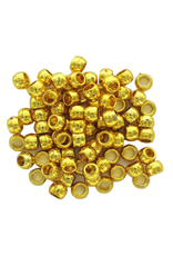 PONY BEADS: METALLIC GOLD 6mmX9mm 500 PACK