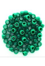 Essentials PONY BEADS: OPAQUE GREEN 6mmX9mm 750 PACK