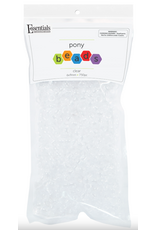 Essentials PONY BEADS: CLEAR  750 PC