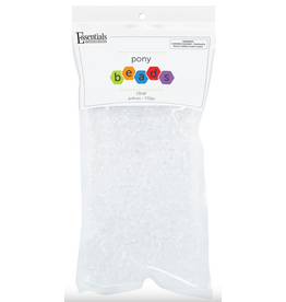 Essentials PONY BEADS: CLEAR  750 PC
