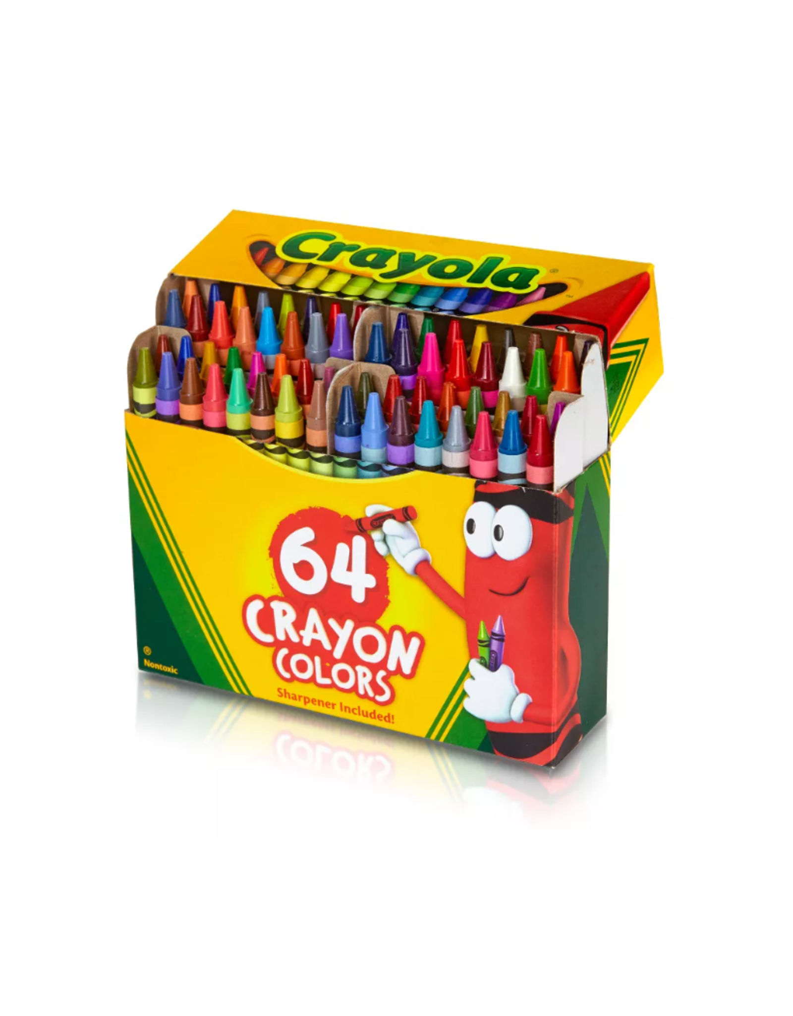 Crayola CRAYOLA CRAYONS WITH SHARPENER 64 PACK