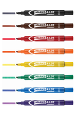 Avery MARKER MARKS-A-LOT ASSORTED COLORS - 12 PACK