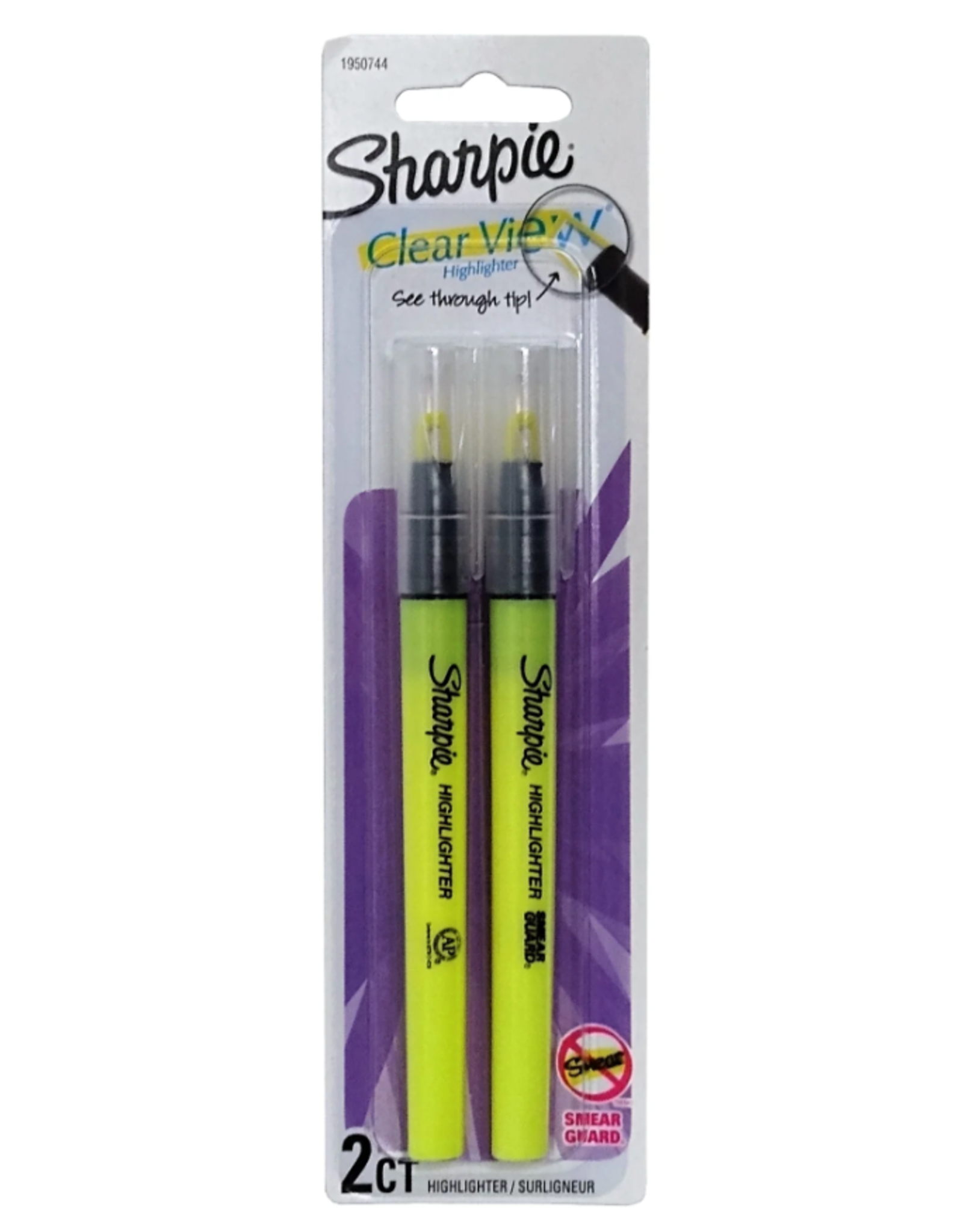 Sharpie SHARPIE CLEARVIEW HIGHLIGHTER YELLOW - 2 PACK
