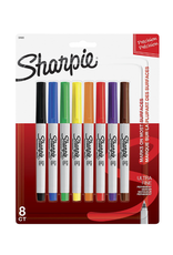 Sharpie MARKER: SHARPIE ASSORTED COLORS ULTRA FINE POINT - 8 PACK