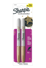 Sharpie SHARPIE MARKER FINE POINT METALLIC  GOLD  - 2 PACK