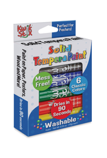 Kwik Stix KWIK STIX : TEMPERA PAINT STICKS 6 CLASSIC COLORS