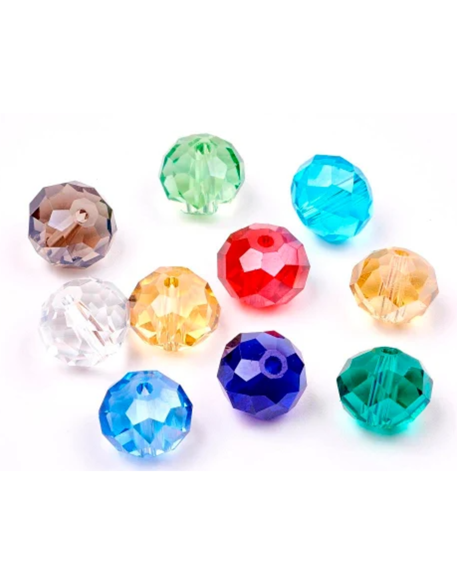 Beadery FACETED BEADS: 6MM ASSORTED  1080 PACK