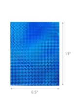 HYGLOSS HOLO, SELF-ADH: 8½x11, MOSAIC BLUE