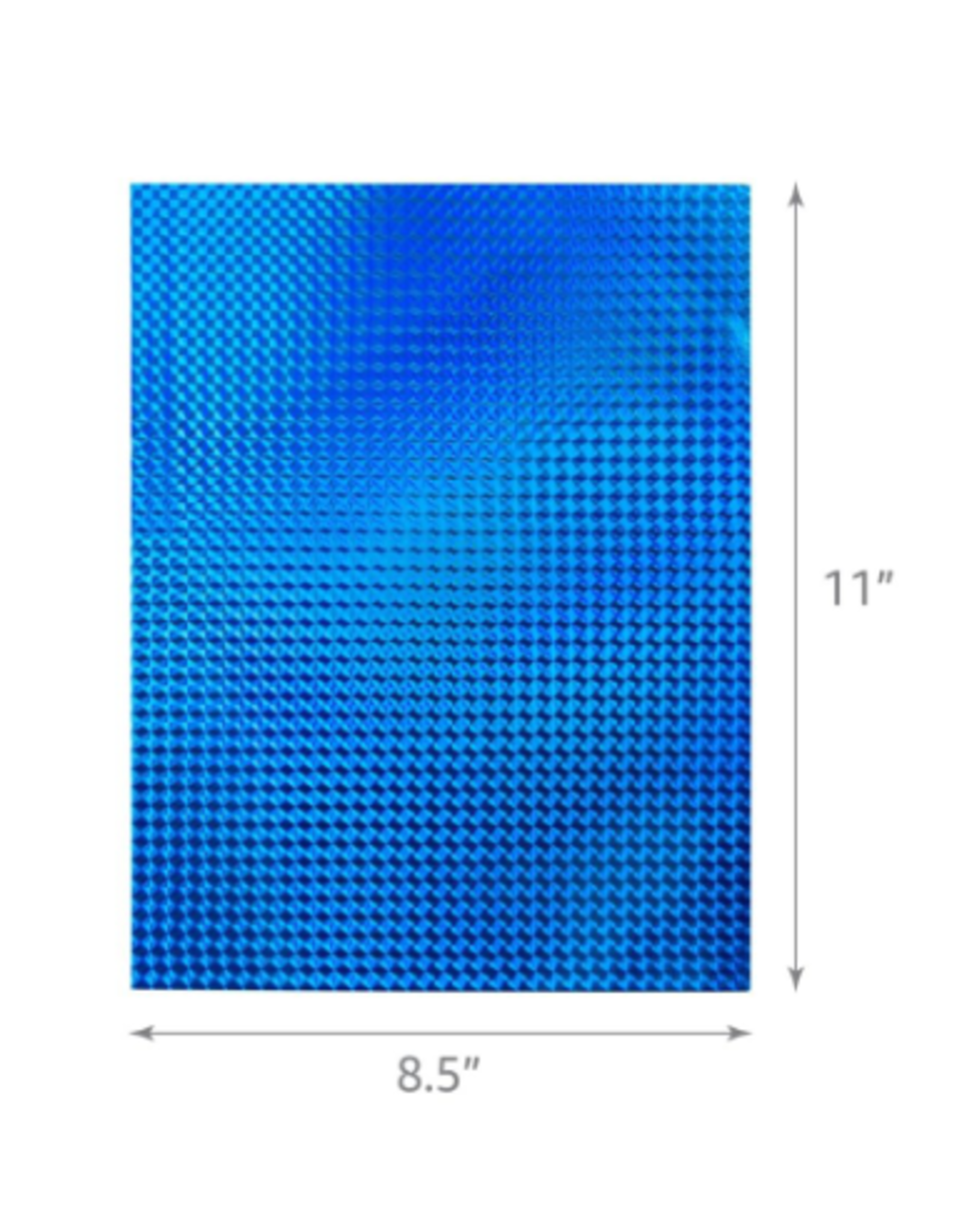 HYGLOSS HOLO, SELF-ADH: 8½x11, MOSAIC BLUE
