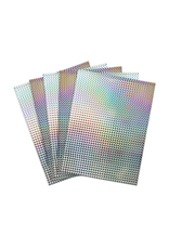 HYGLOSS HOLO, SELF-ADH: 8½x11, MOSAIC SILVER