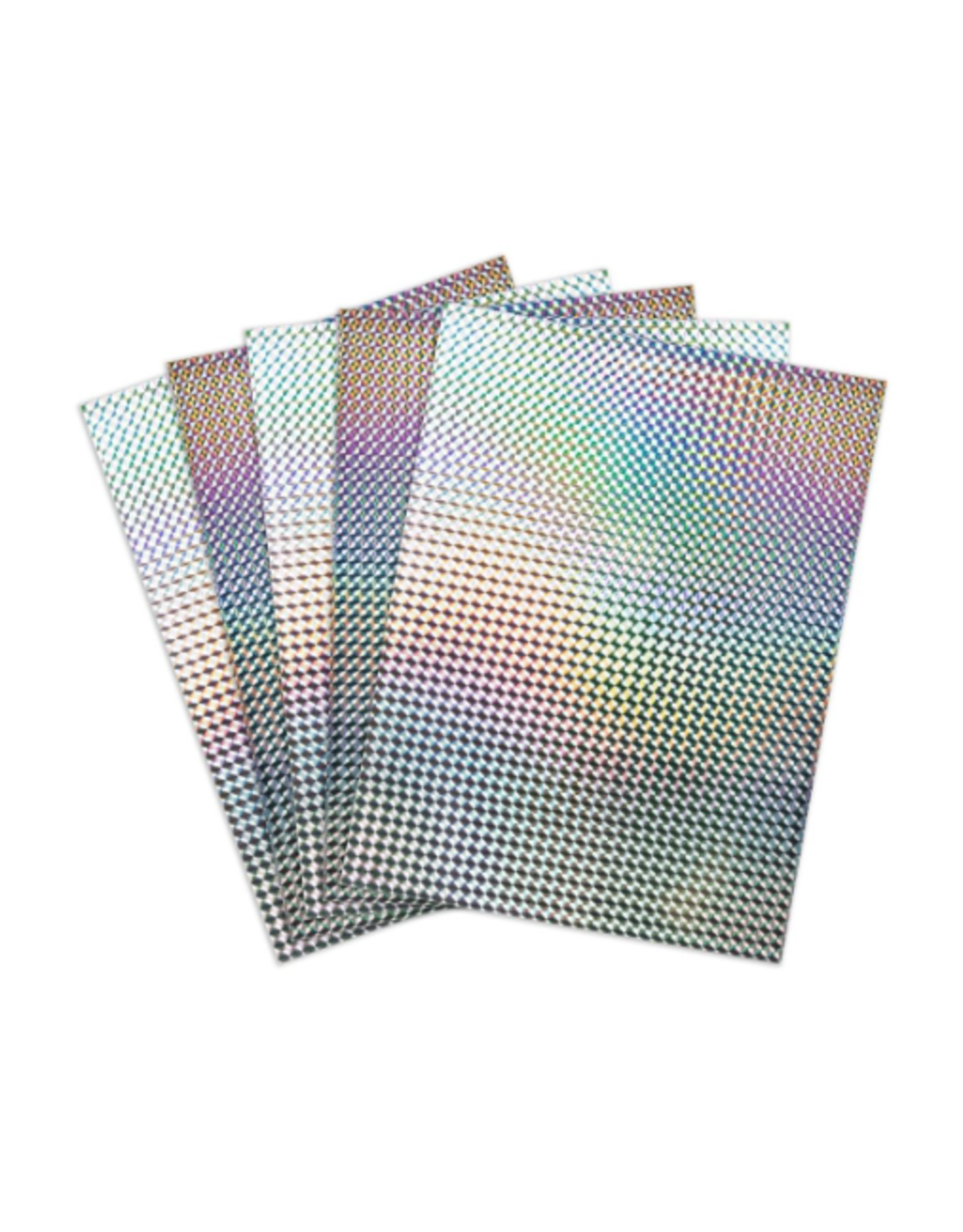 HYGLOSS HOLO, SELF-ADH: 8½x11, MOSAIC SILVER