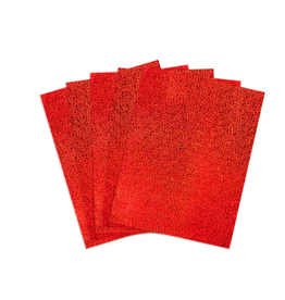 HYGLOSS HOLO, SELF-ADH: 8½x11  SPARKLE RED