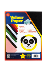 HYGLOSS VELOUR PAPER 8.5X11 Self-Adhesive,  BLACK 5 PACK