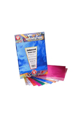 HYGLOSS Metallic Embossed Paper : 8.5"x11" ASSORTED COLORS  12 PACK