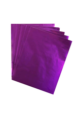 HYGLOSS METALLIC PAPER: 8.5"X11" PURPLE 12 SHEETS