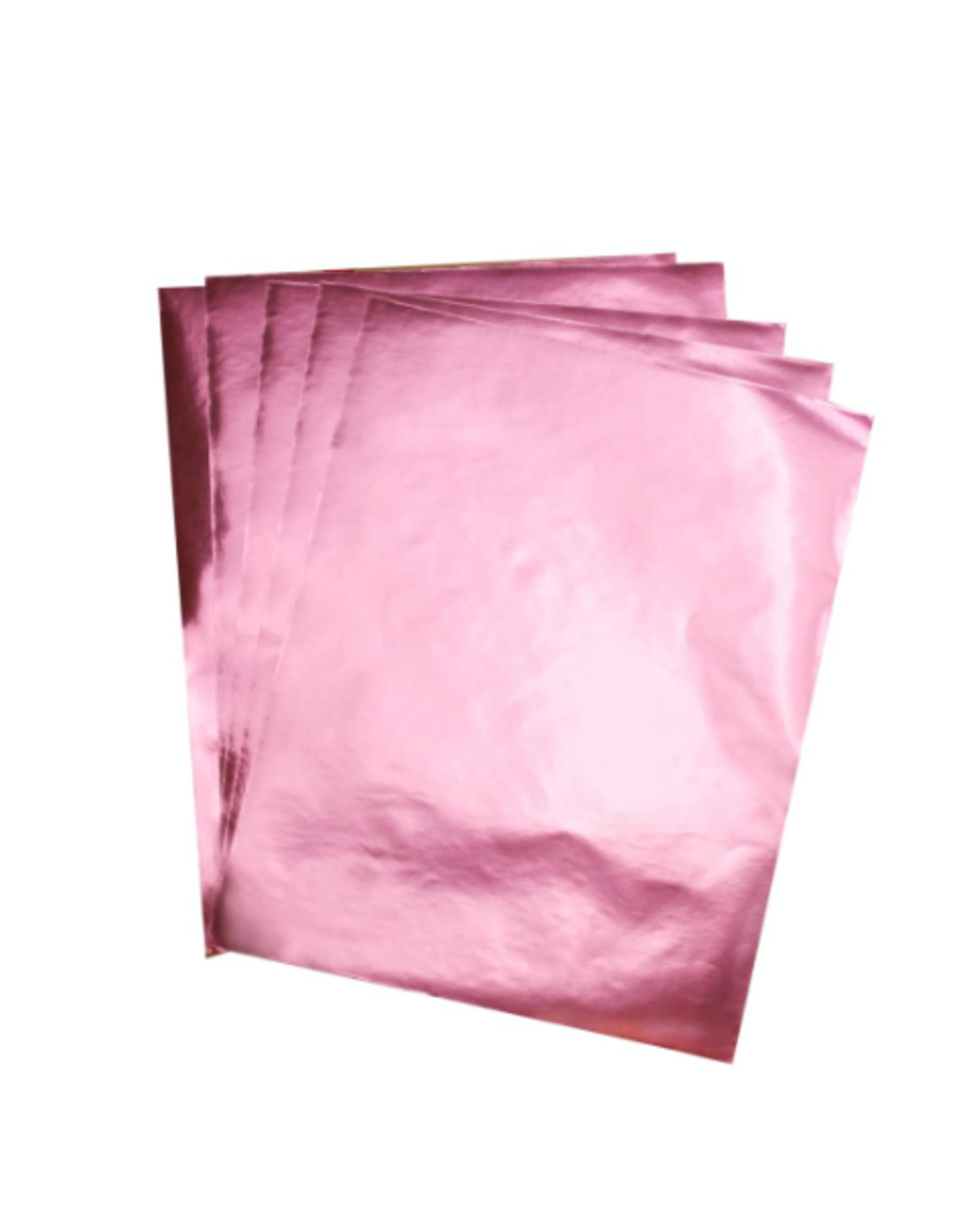 HYGLOSS METALLIC PAPER: 8.5"X11" PINK  12 SHEETS