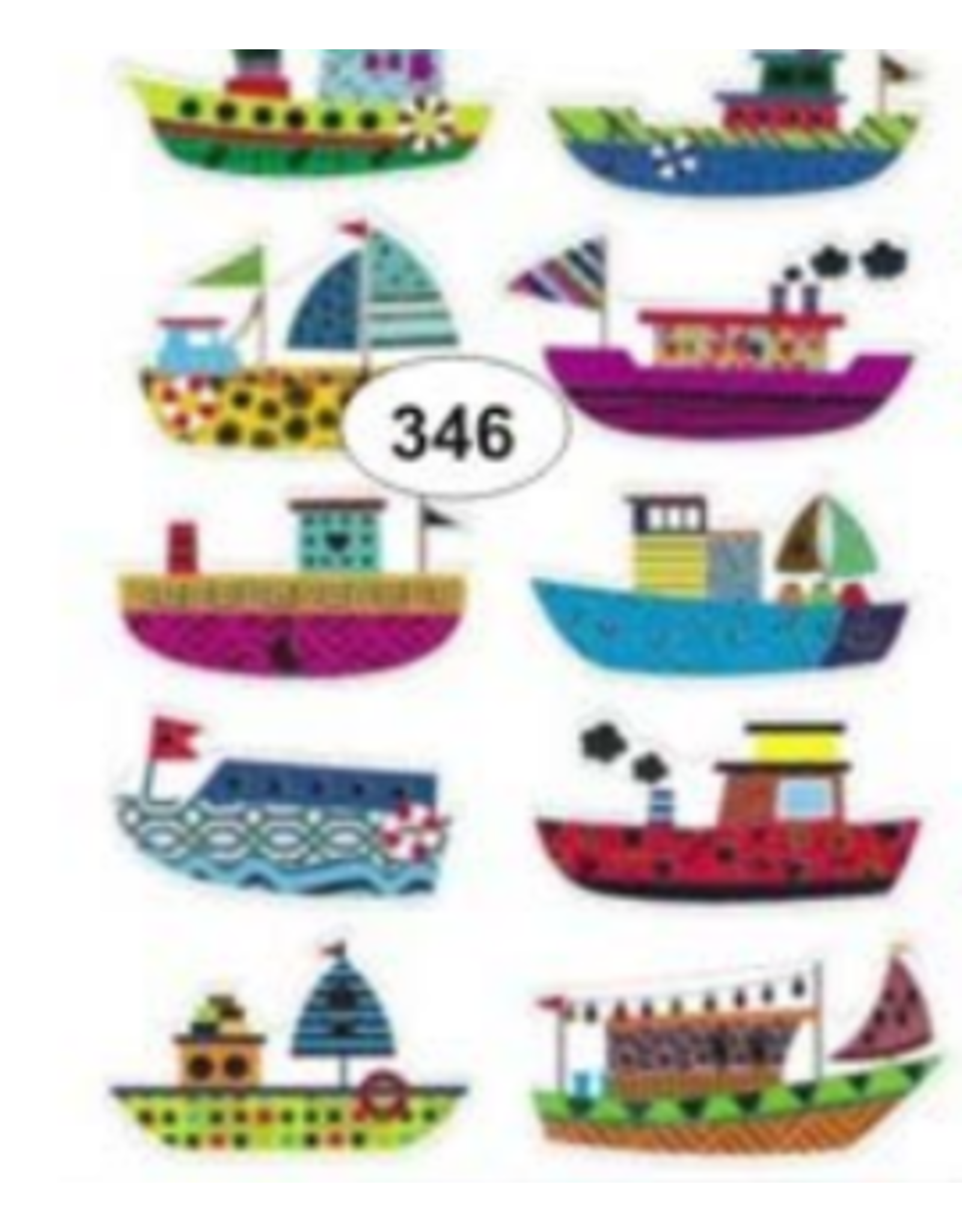 STICKERS: FOIL BOATS 10 SHT