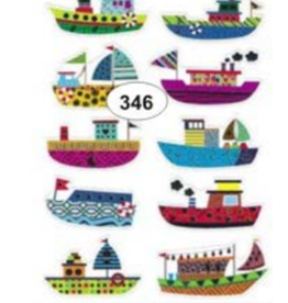 STICKERS: FOIL BOATS 10 SHT