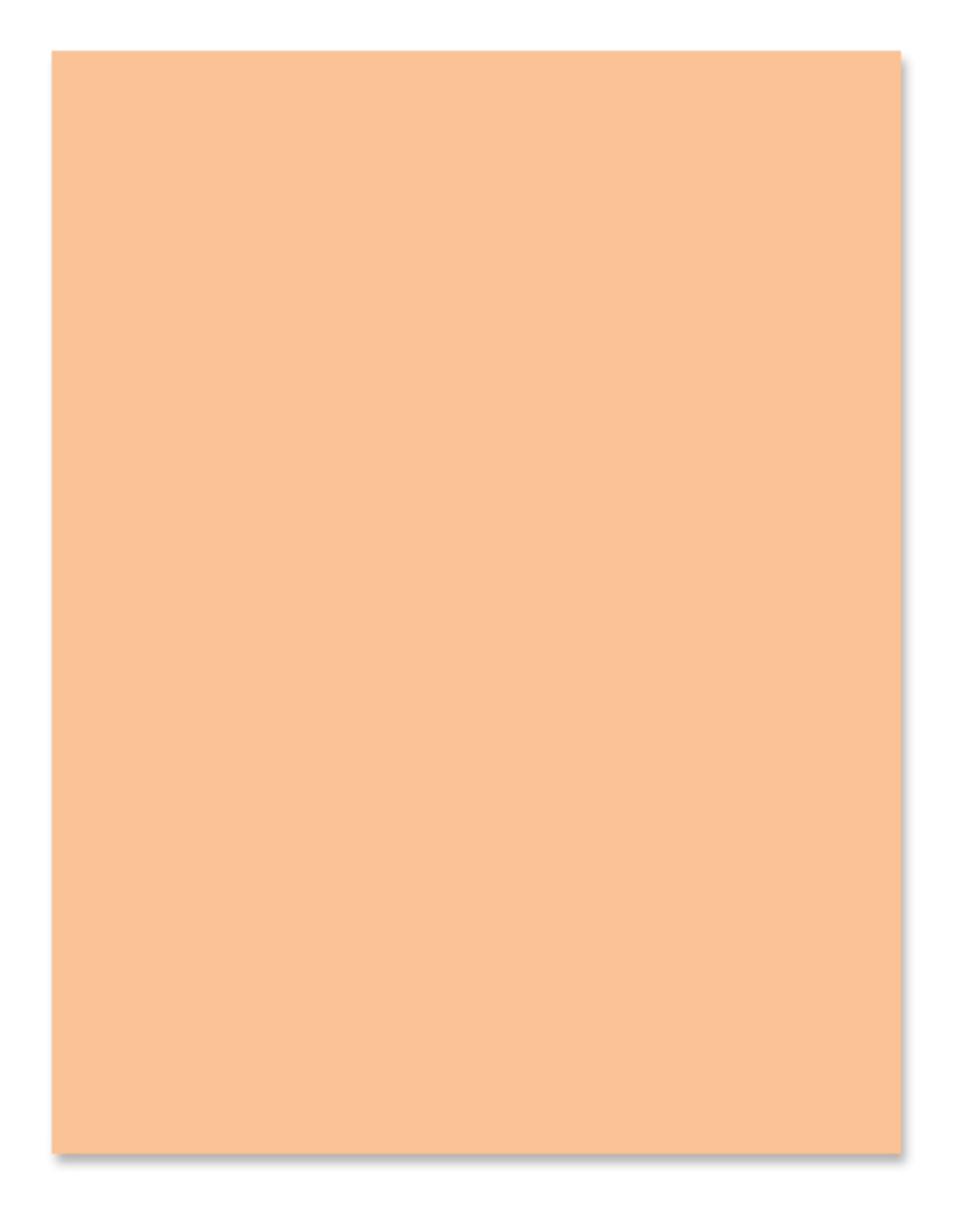 COPY PAPER   8½"x11"  PEACH 20lb 500PK
