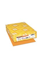 CARDSTOCK ASTROBRIGHT: 65LB  8½''x11''  COSMIC ORANGE  250 Sheets