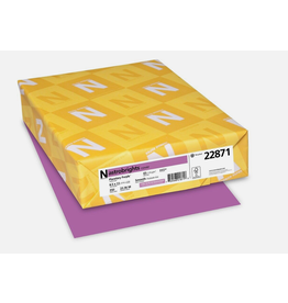 CARDSTOCK ASTROBRIGHT: 65LB 8½''x11''  PLANETARY  PURPLE 250 Sheets