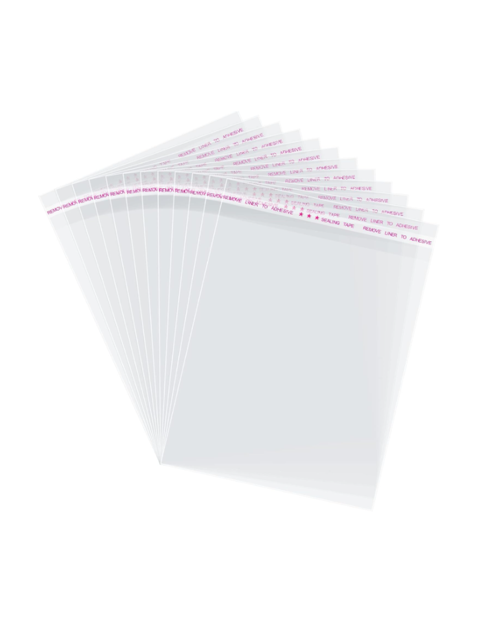 SELF SEALING FLAT CELLOPHANE BAG 5"x7"  200 PACK