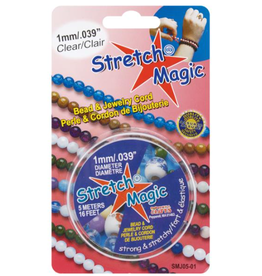 STRETCH MAGIC: BEAD CORD 1.0MM CLEAR X 16.4'