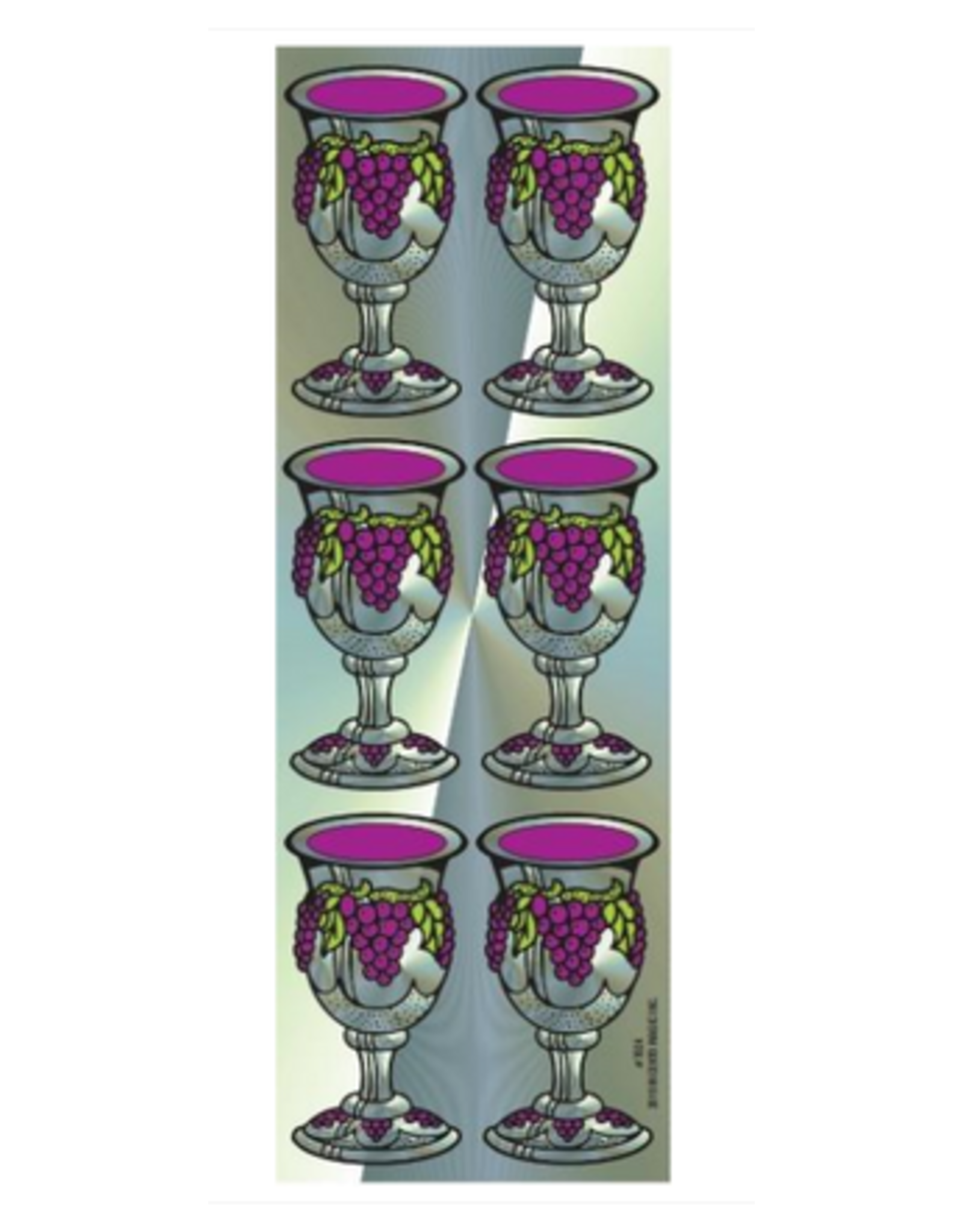 incento magic STICKERS: GRAPE DESIGN BECHER - 6 SHEETS