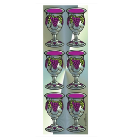 incento magic STICKERS: GRAPE DESIGN BECHER - 6 SHEETS