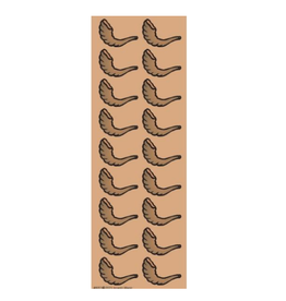 incento magic STICKERS:  SHOFAR 1.5" - 6 SHEETS